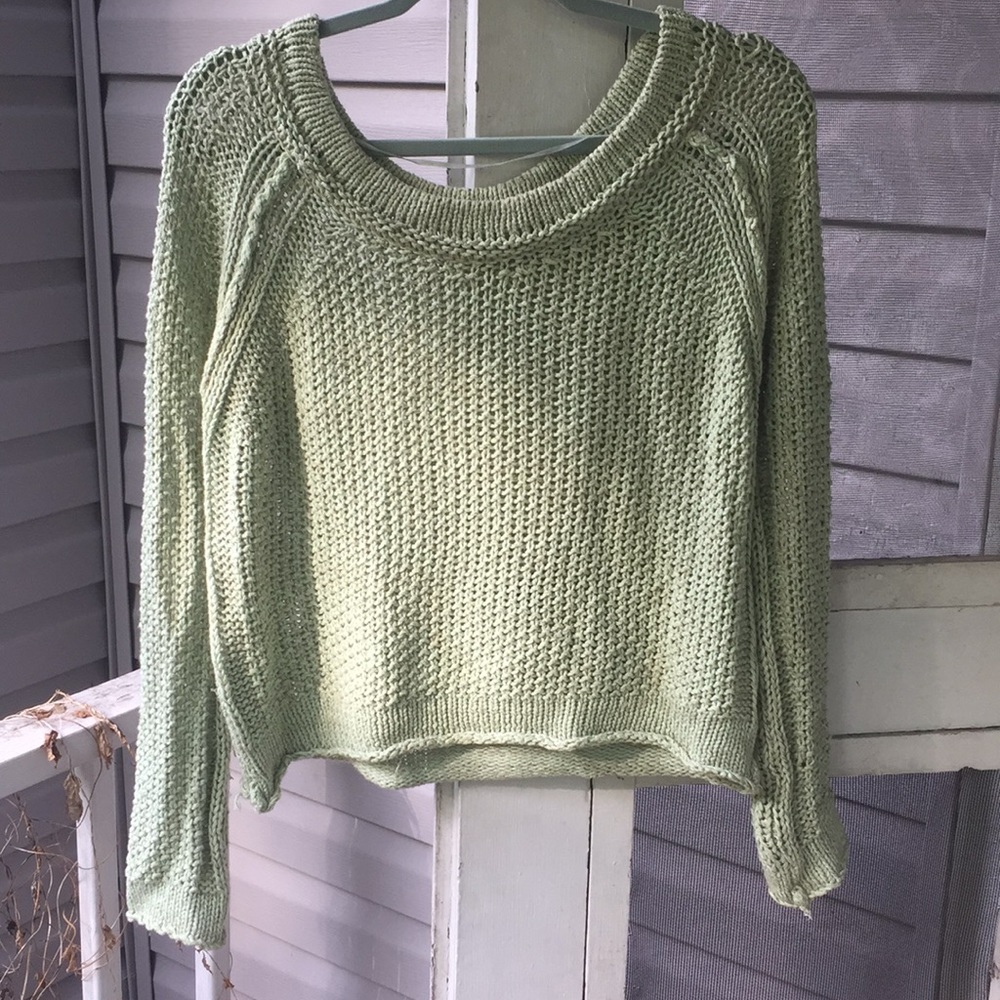 Green Free People Sweater